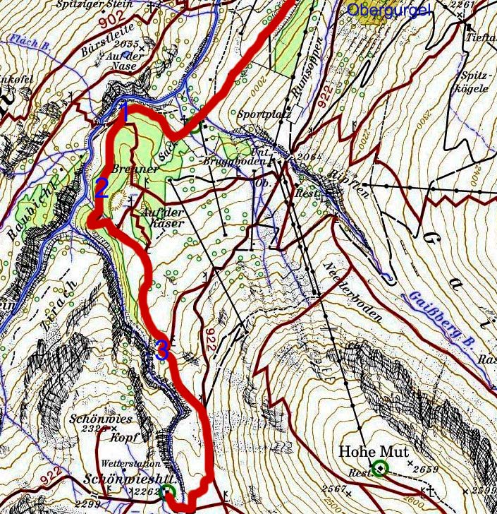 Topographische Karte